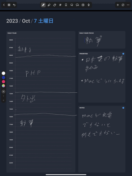 Noteshelf3とGoodnotes6を比較レビュー